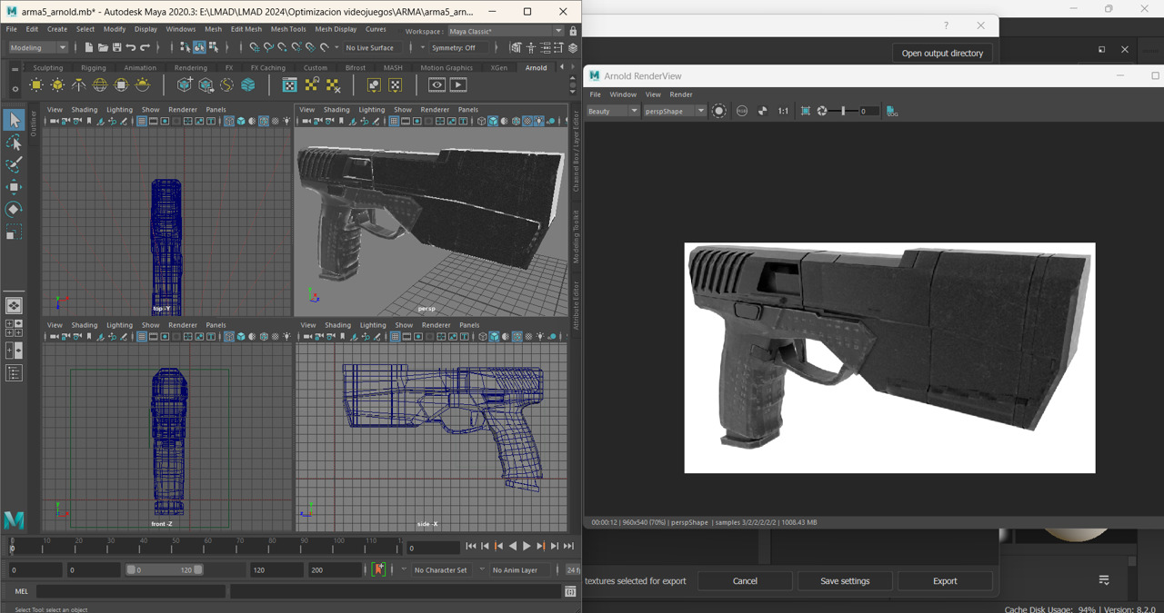 GUN - KRYTAC Silencerco Maxim 9 Low-poly 3D model_1