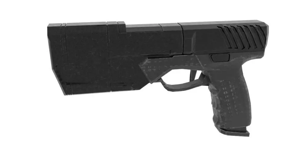 GUN - KRYTAC Silencerco Maxim 9 Low-poly 3D model_0
