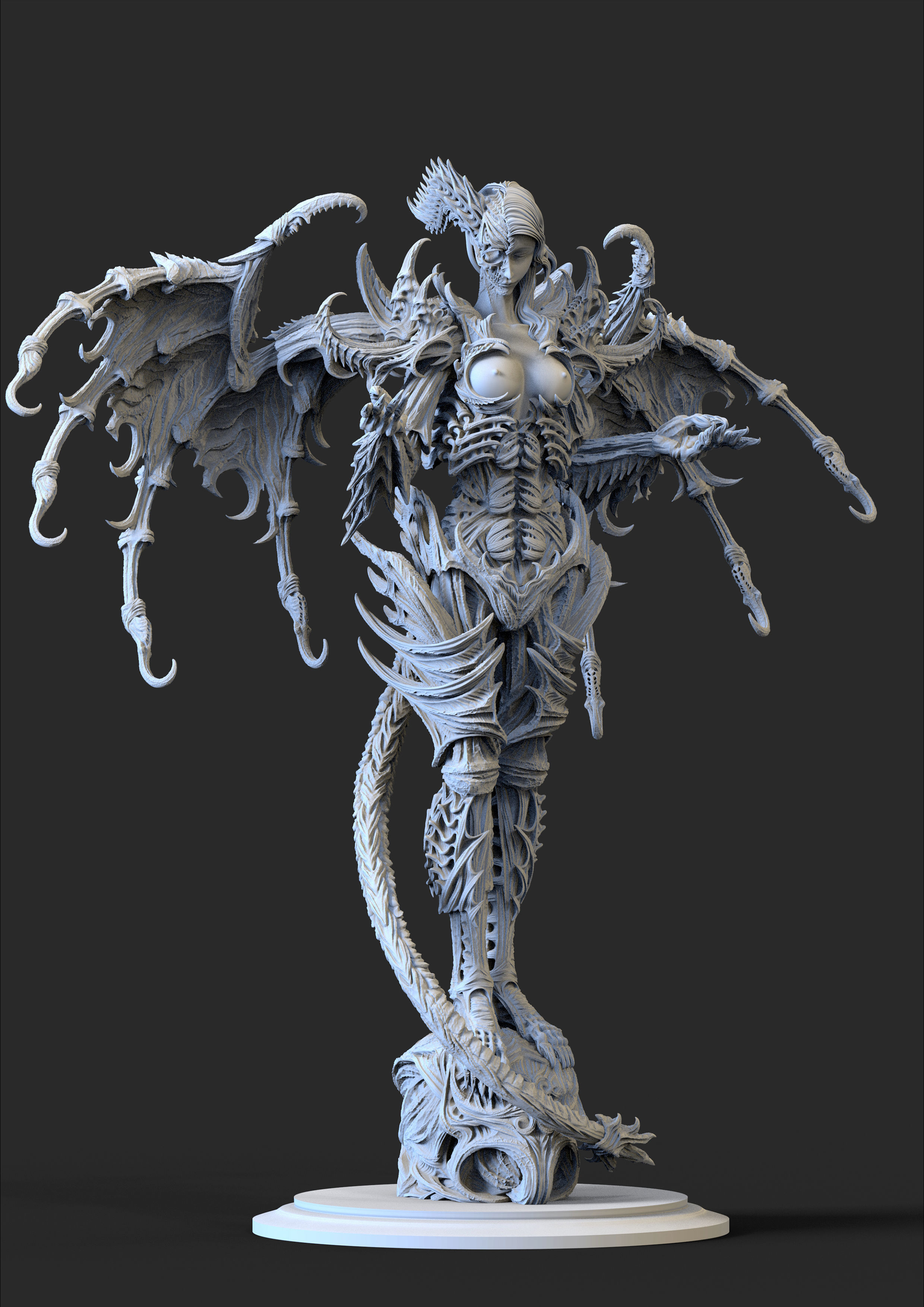  demon figure 3D print model 3D print model_1