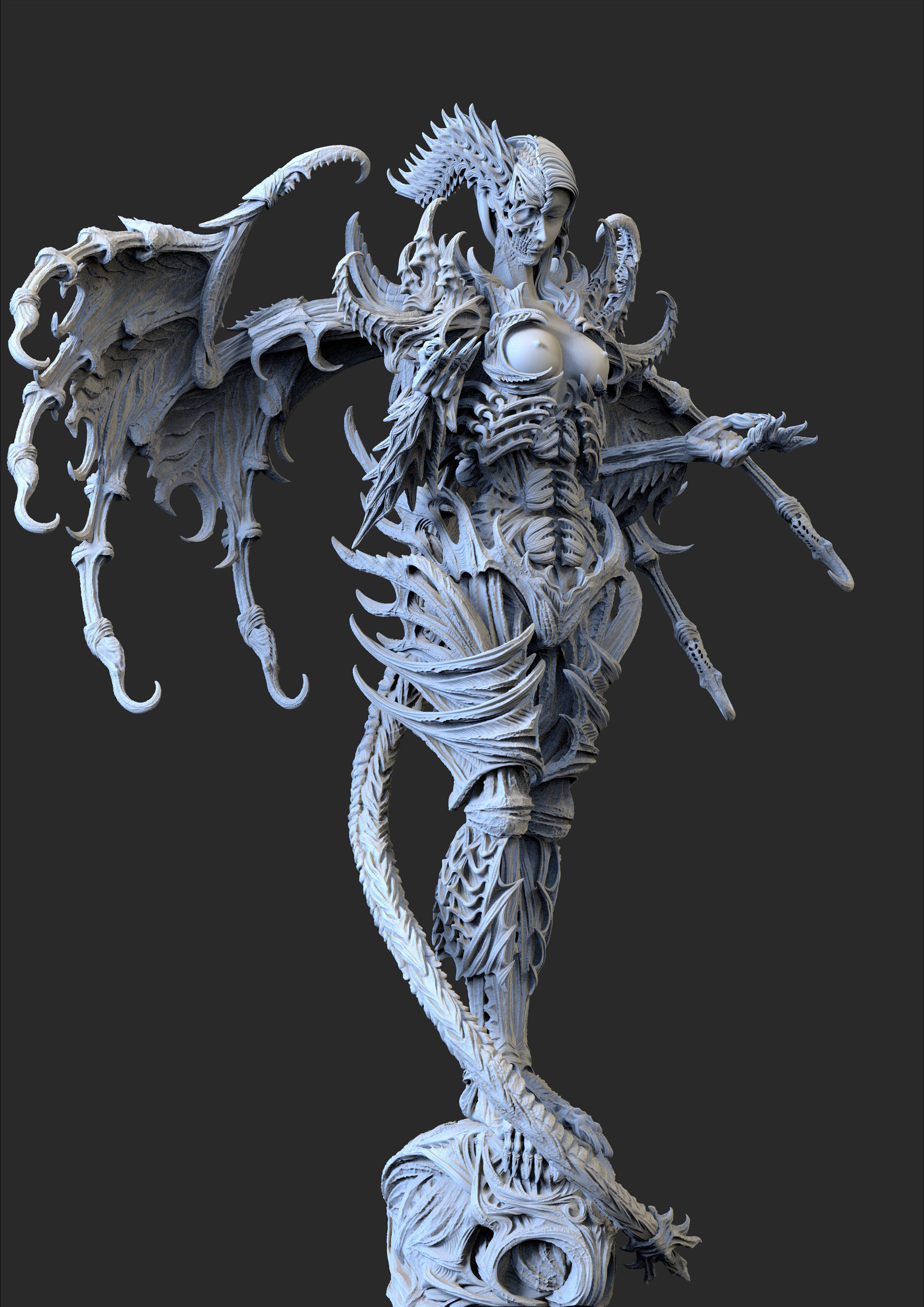  demon figure 3D print model 3D print model_2