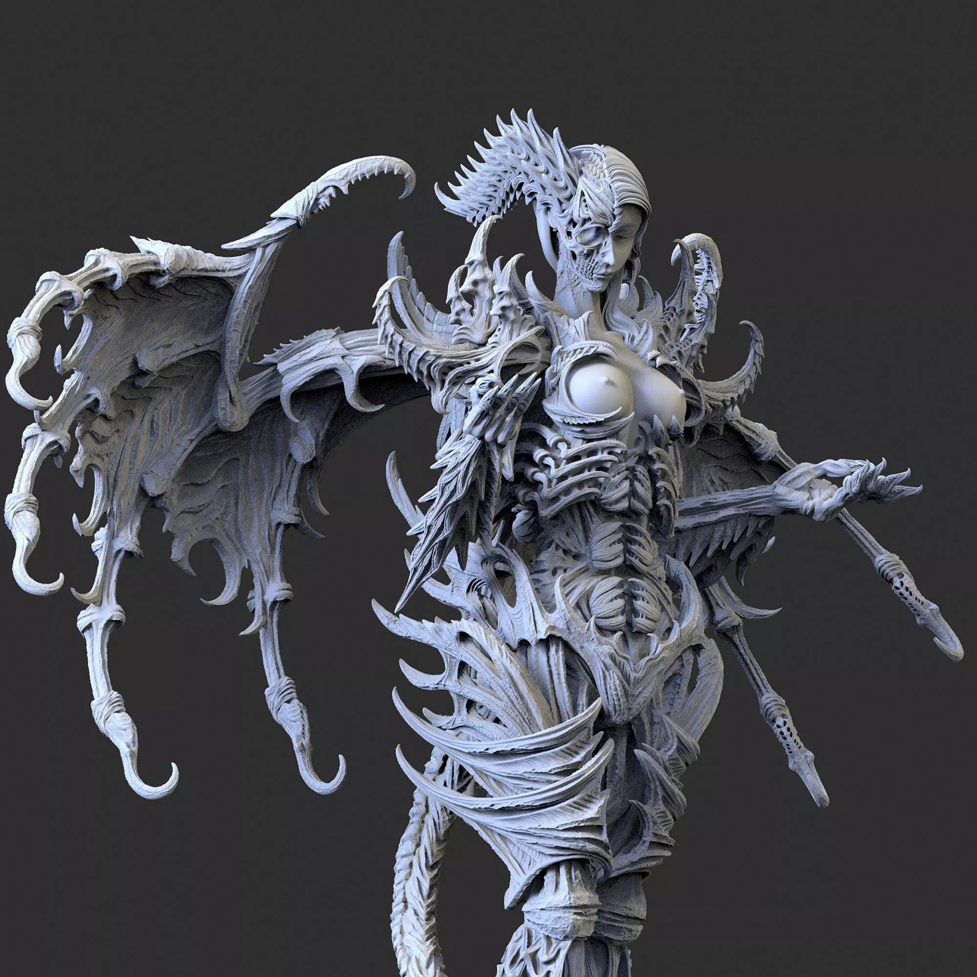  demon figure 3D print model 3D print model_0