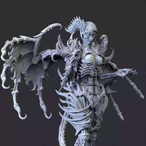  demon figure 3D print model 3D print model