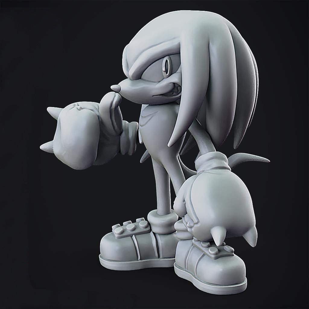 Knuckles Sonic The Hedgehog 3D print model_1