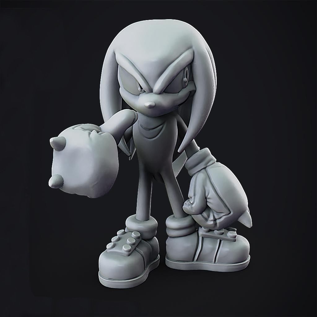 Knuckles Sonic The Hedgehog 3D print model_2
