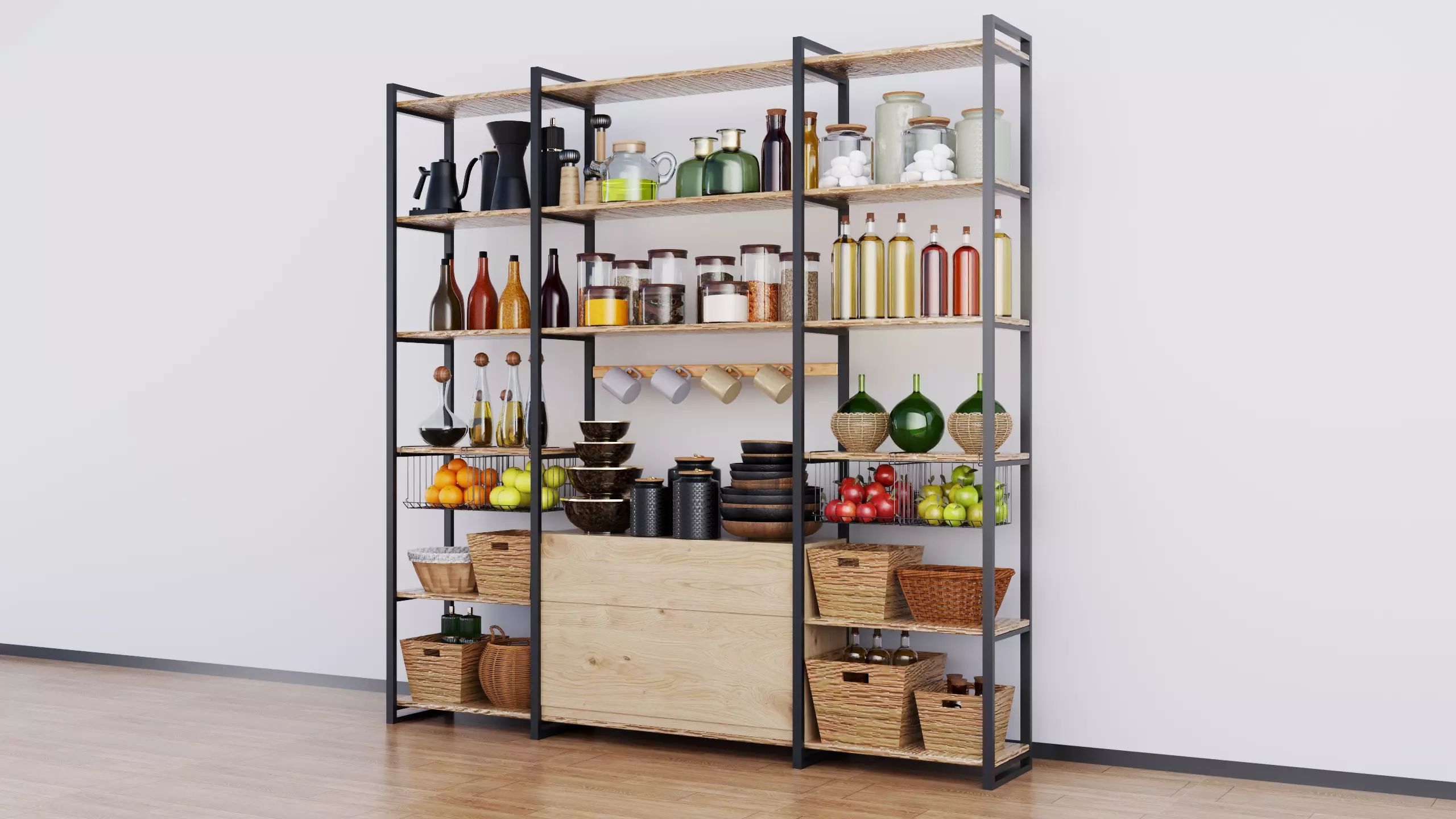 Storage rack 3D model