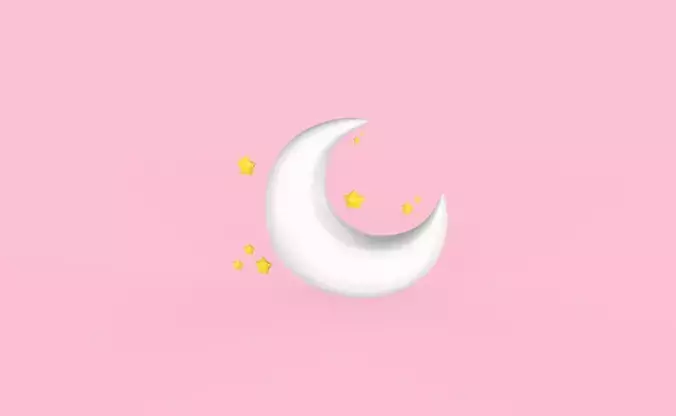 Prop73 Moon Low-poly 3D model
