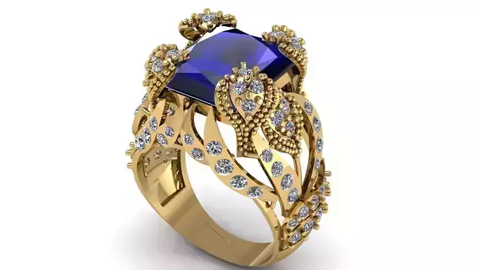 Filigree Wedding Ring 3d Printable Model