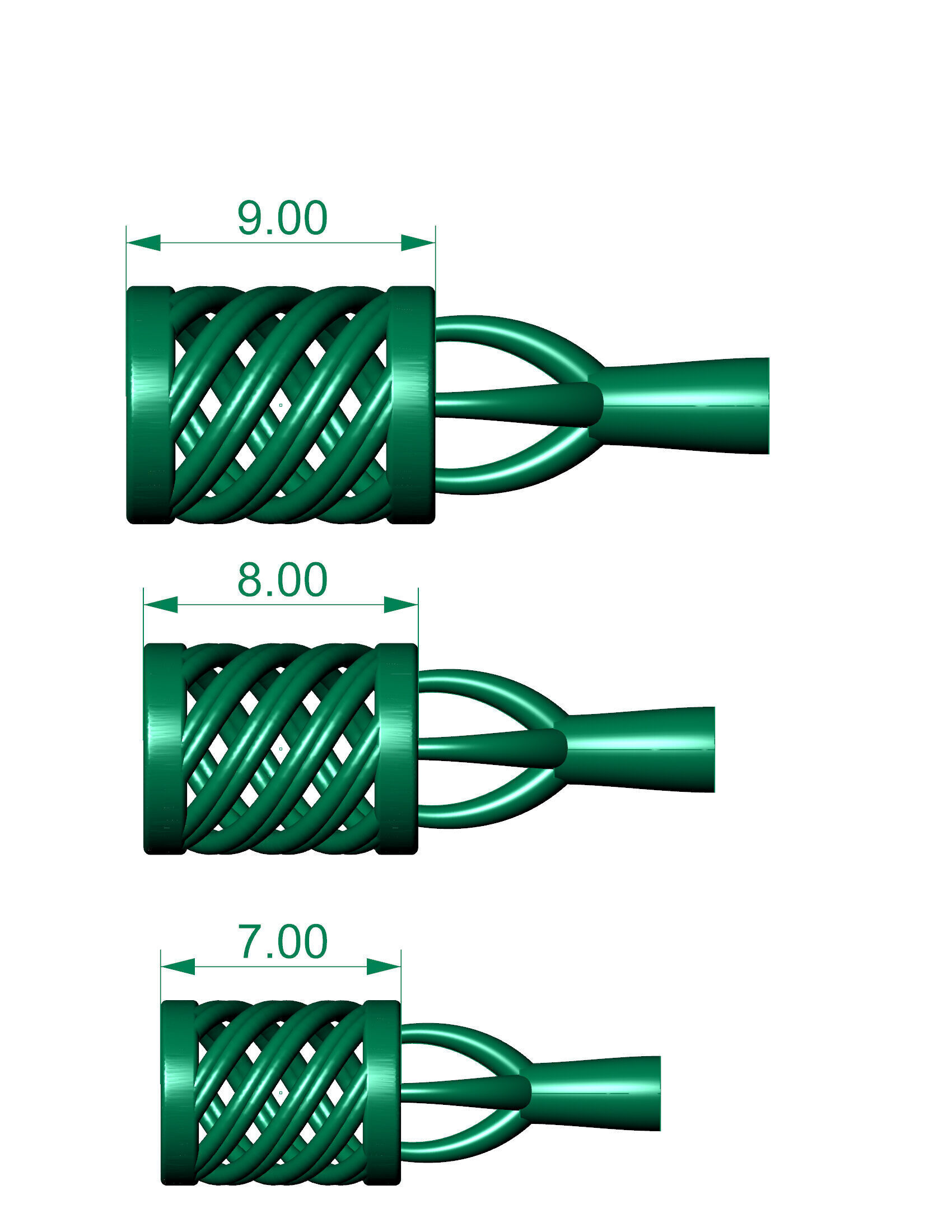 3 size beads or balls or jewellery accessories 3D print model_2