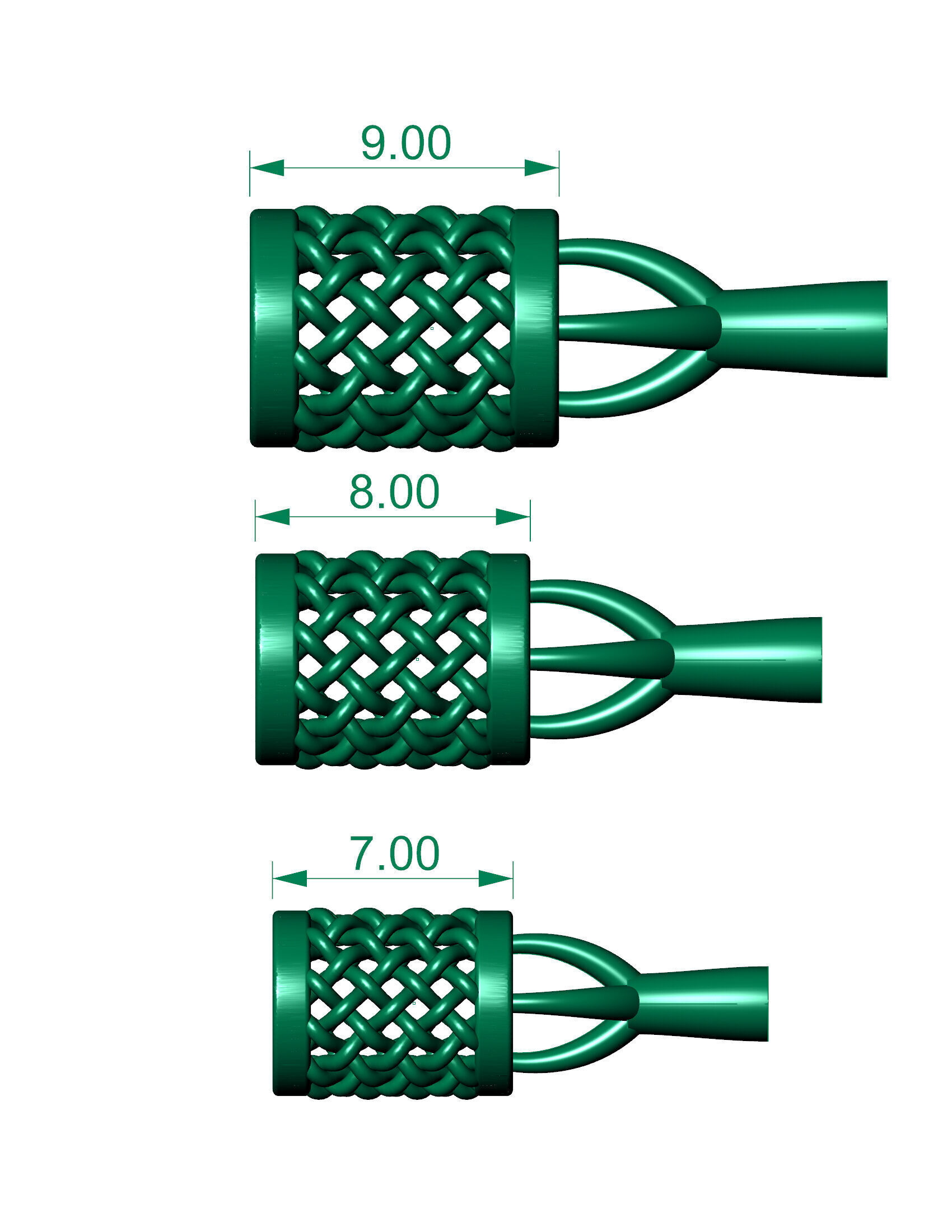 3 size beads or balls or jewellery accessories 3D print model_2