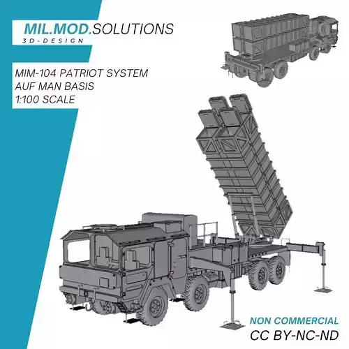 MIM-104 Patriot System auf MAN Basis 3D print model