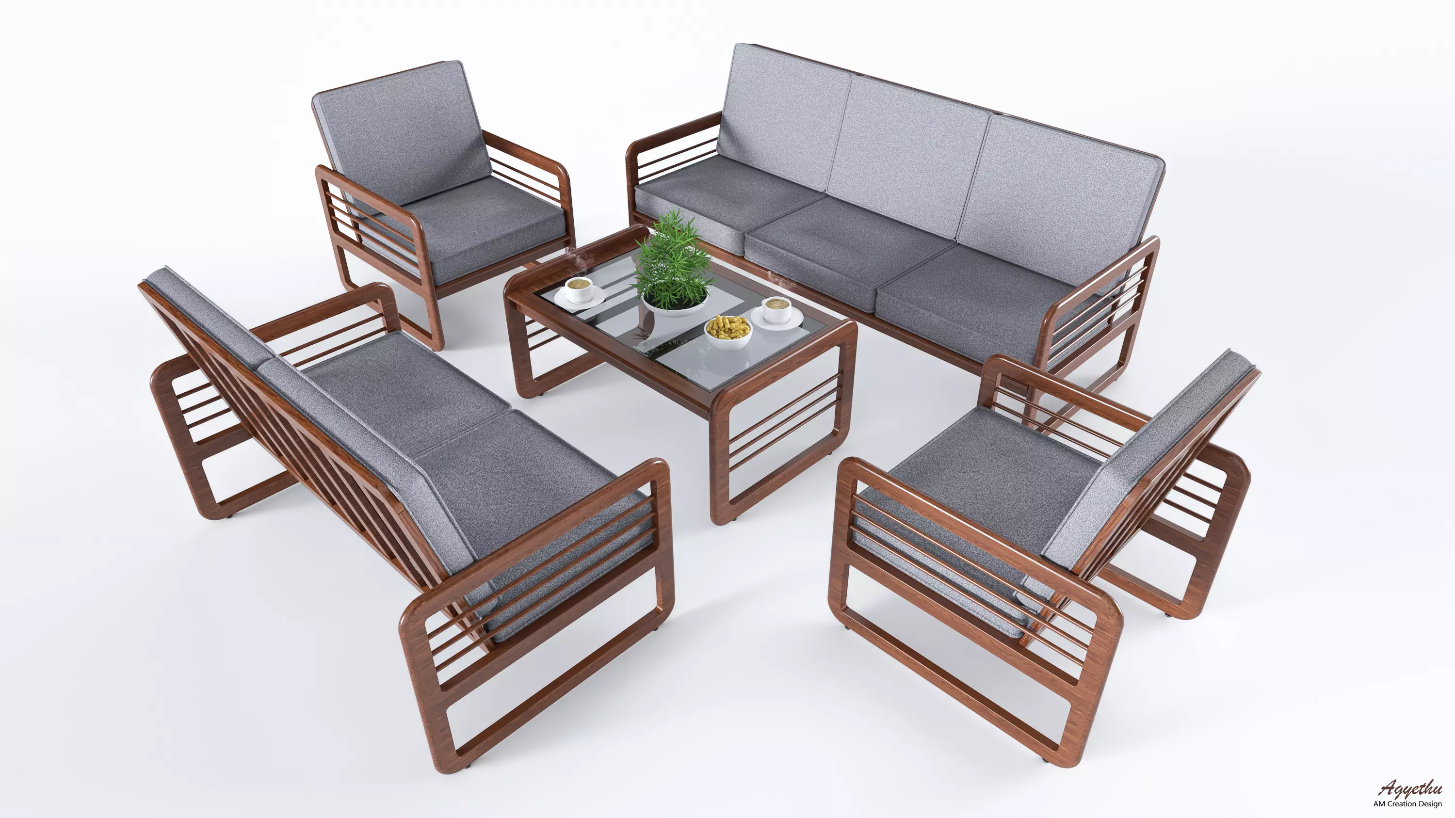 Table Sets Model 3D model_0