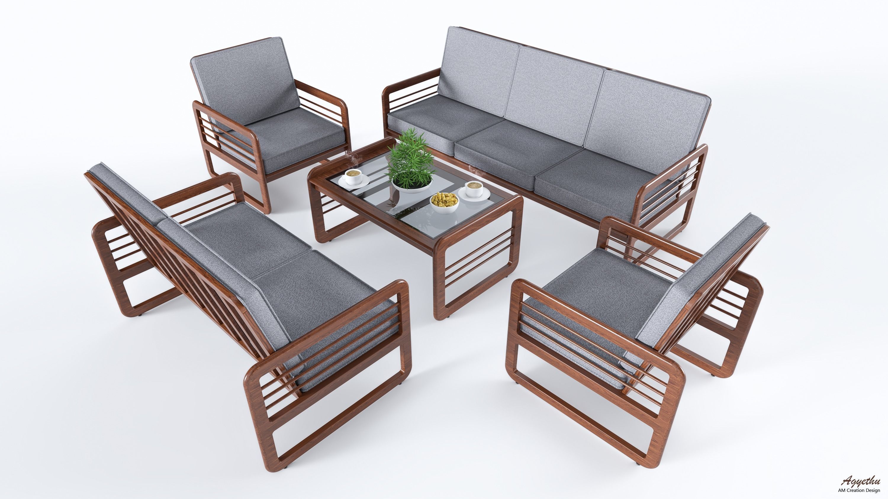 Table Sets Model 3D model_1