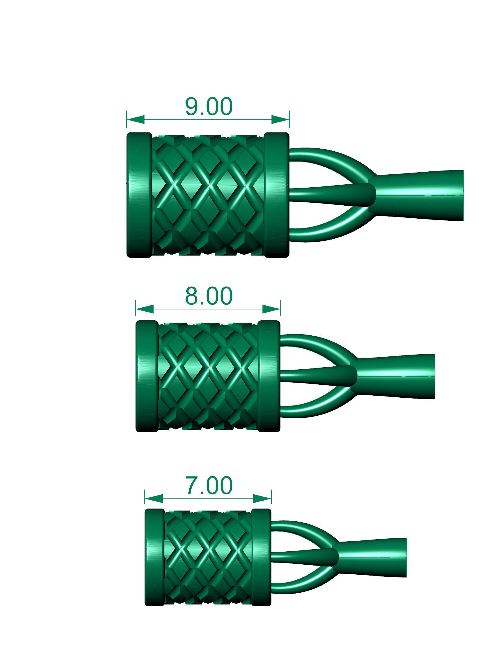 3 size beads or balls or jewellery accessories 3D print model_2