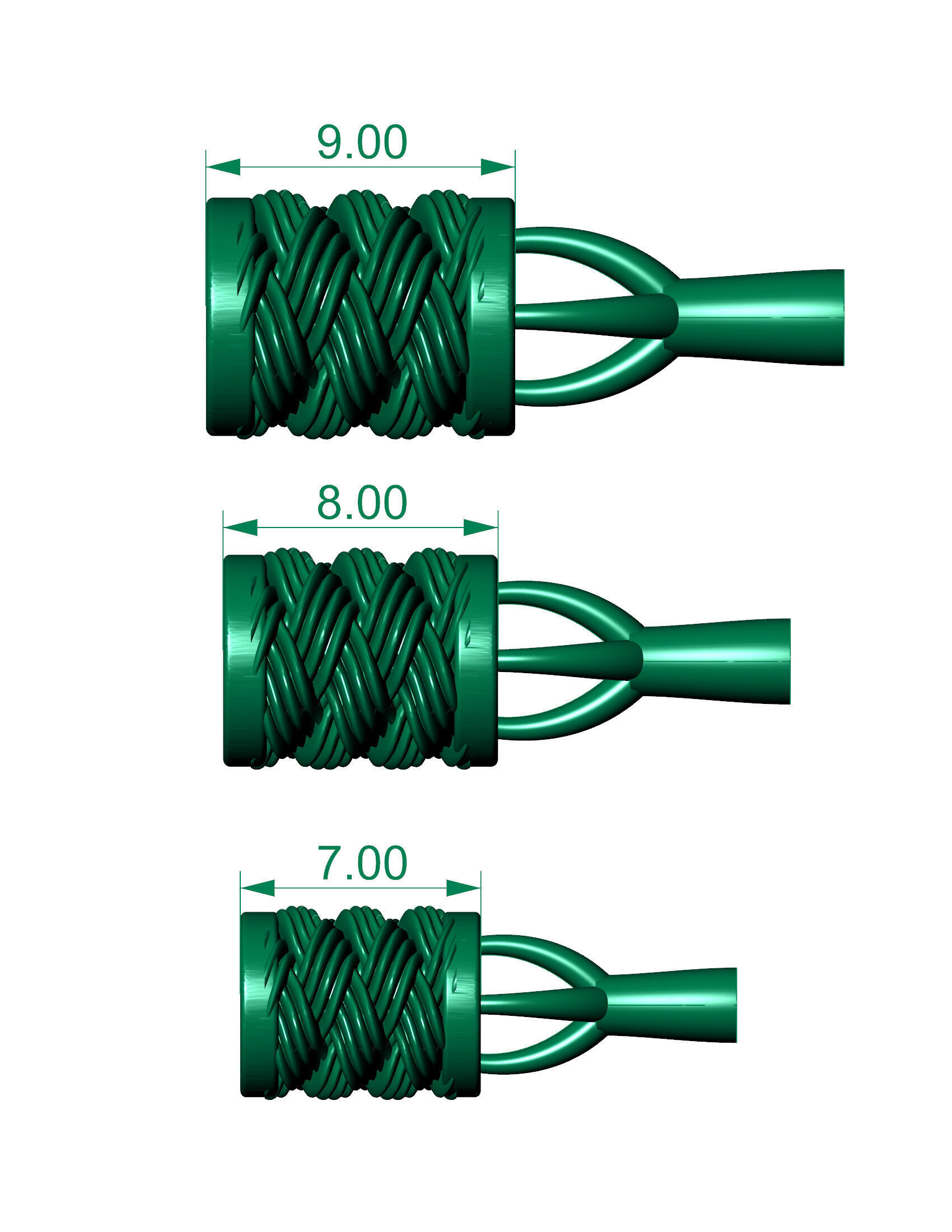 3 size beads or balls or jewellery accessories 3D print model_1