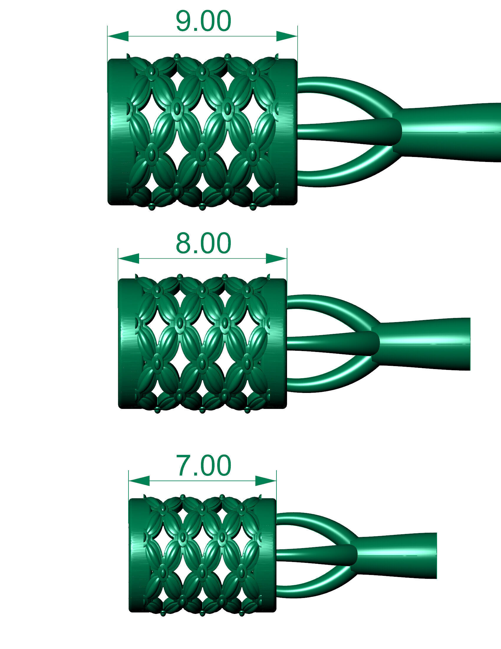 3 size beads or balls or jewellery accessories 3D print model_2