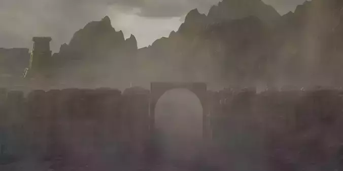 Animated VDB Rising Dust Surface - 600 Frames - loopable 3D model