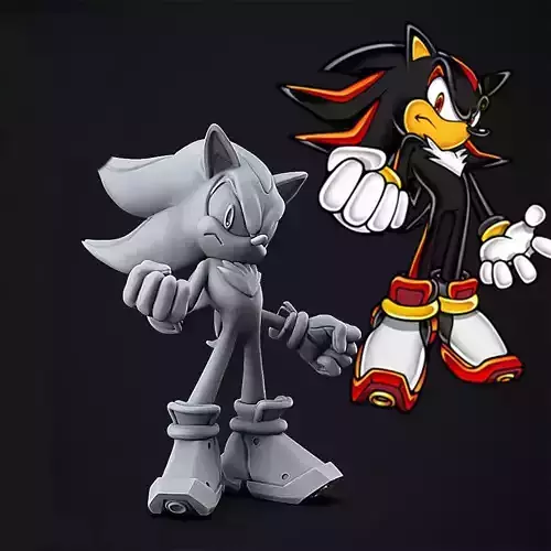 Shadow The Hedgehog Sonic Adventure 2 3D print model
