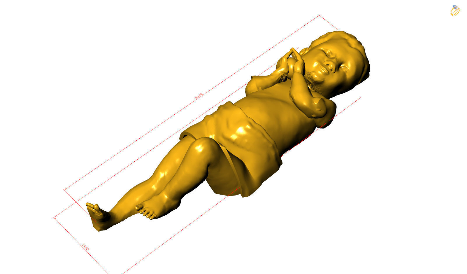 baby jesus Free 3D print model_1