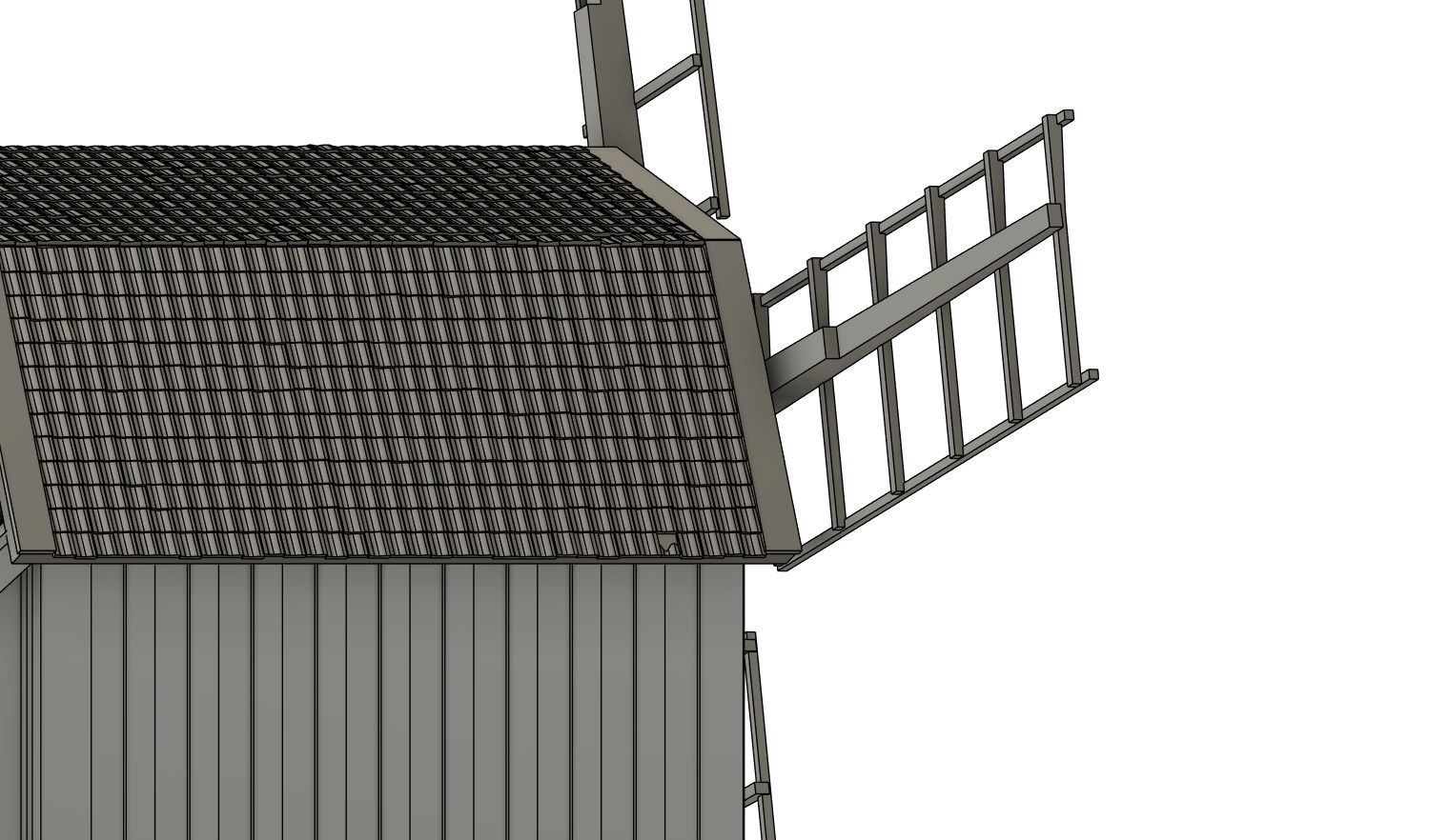 BUILD-0052 Windmill diorama set H0-scale 3D print model_5