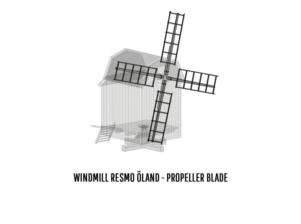 BUILD-0052 Windmill diorama set H0-scale 3D print model_10