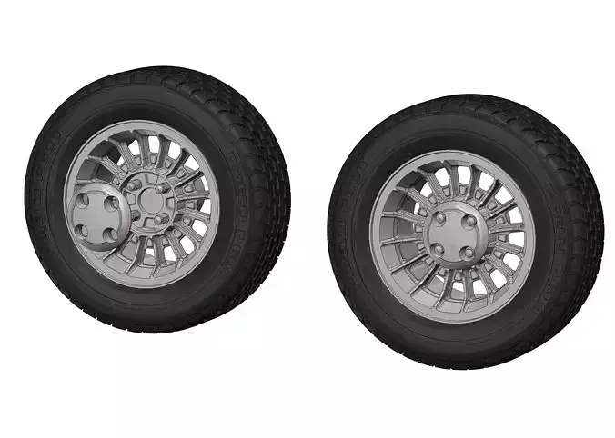 Wheel for scale model of GT version of american ponycar 1988