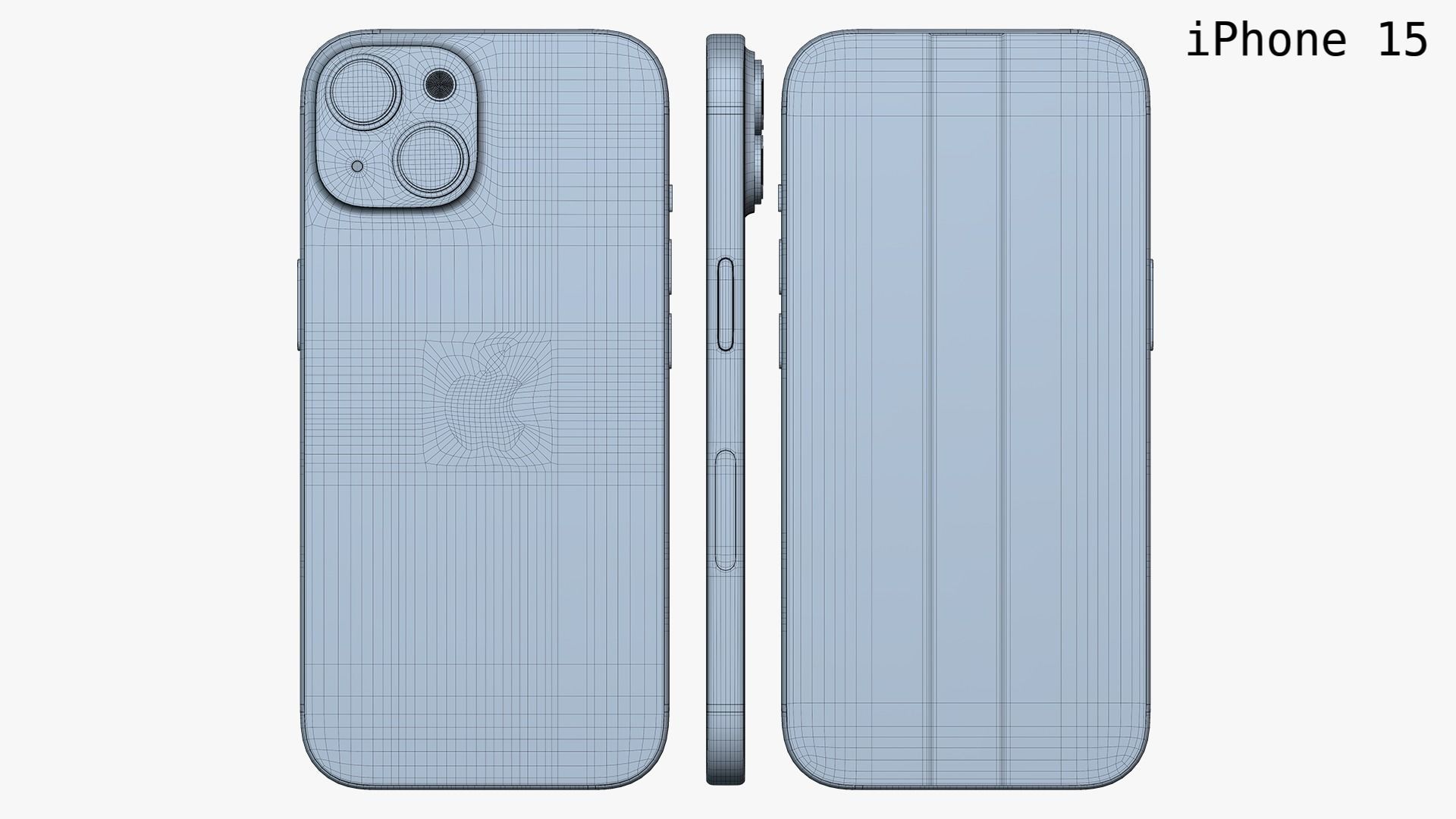Apple iPhone 15 And 15 Plus And 15 Pro And 15 Pro Max 3D model_9