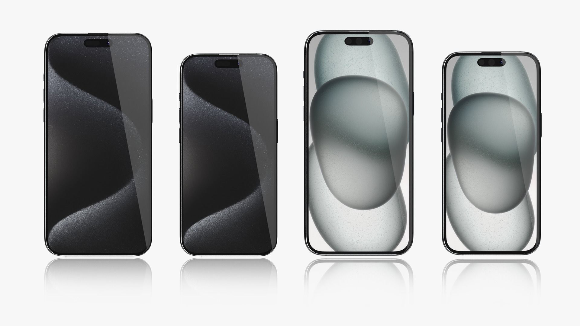 Apple iPhone 15 And 15 Plus And 15 Pro And 15 Pro Max 3D model_2