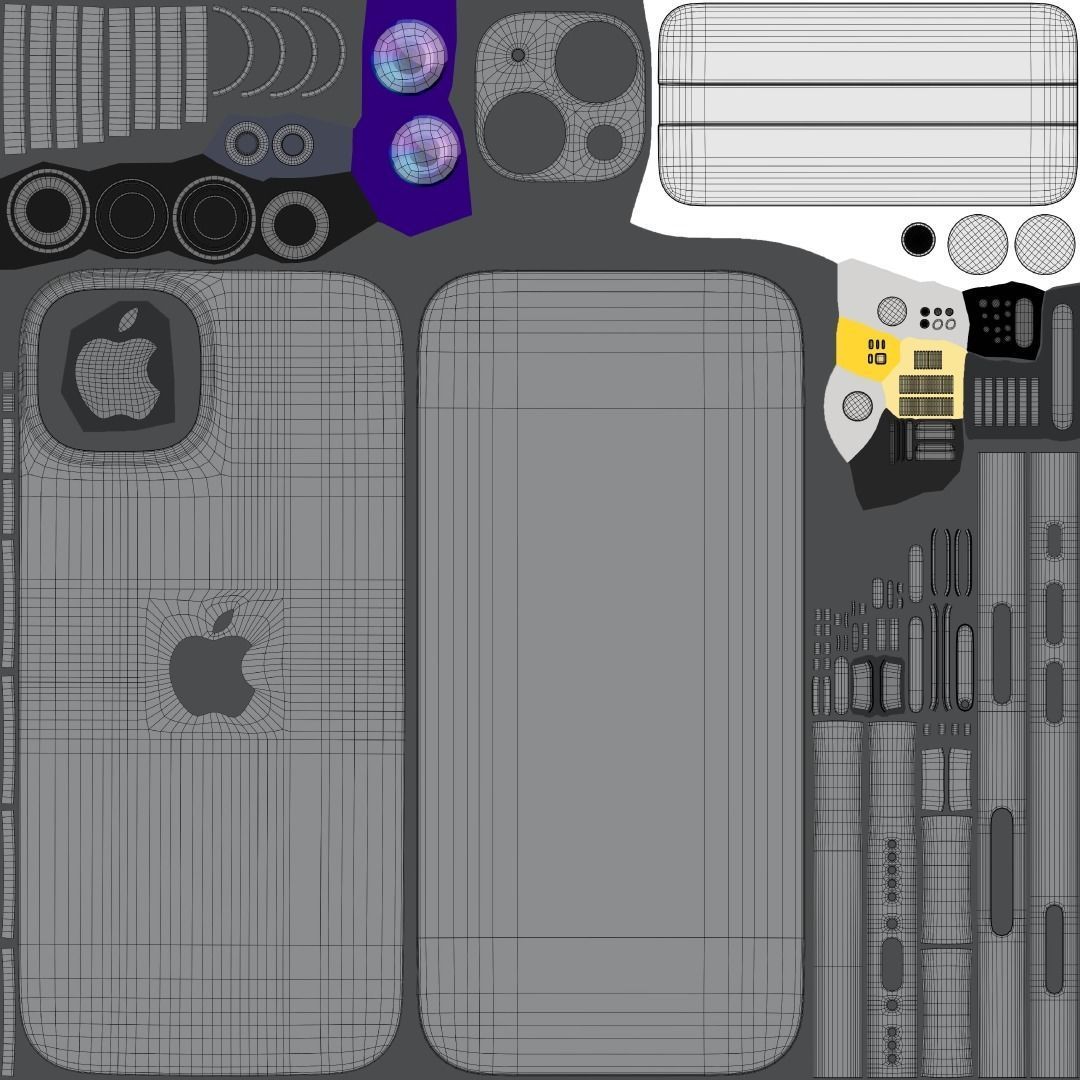 Apple iPhone 15 And 15 Plus And 15 Pro And 15 Pro Max 3D model_7