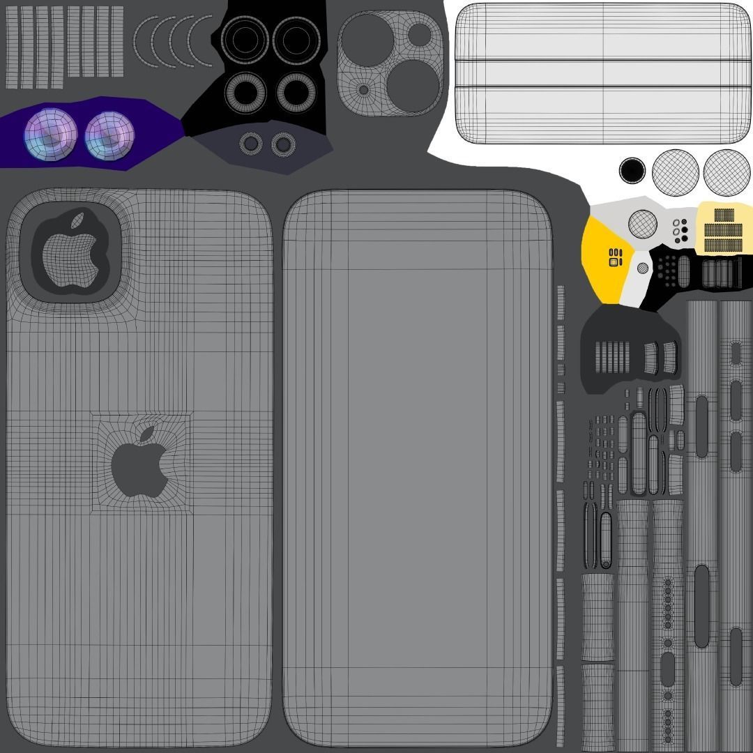 Apple iPhone 15 And 15 Plus And 15 Pro And 15 Pro Max 3D model_17