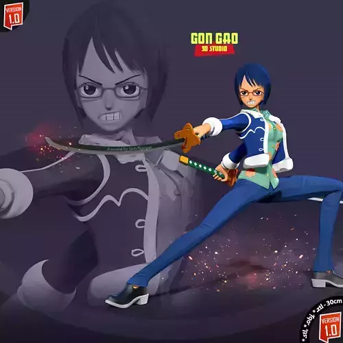 Captain Tashigi - One Piece Fanart 3D print model