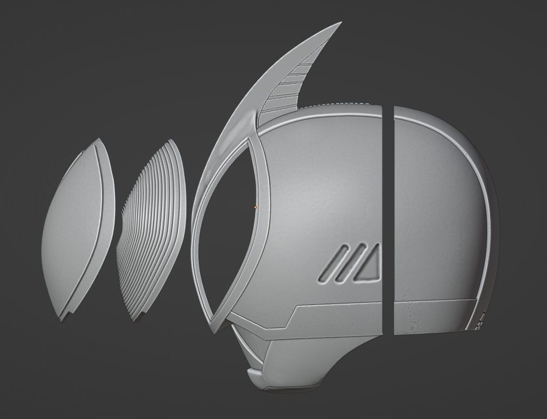 Kamen Rider Faiz Helmet 3D print model_5