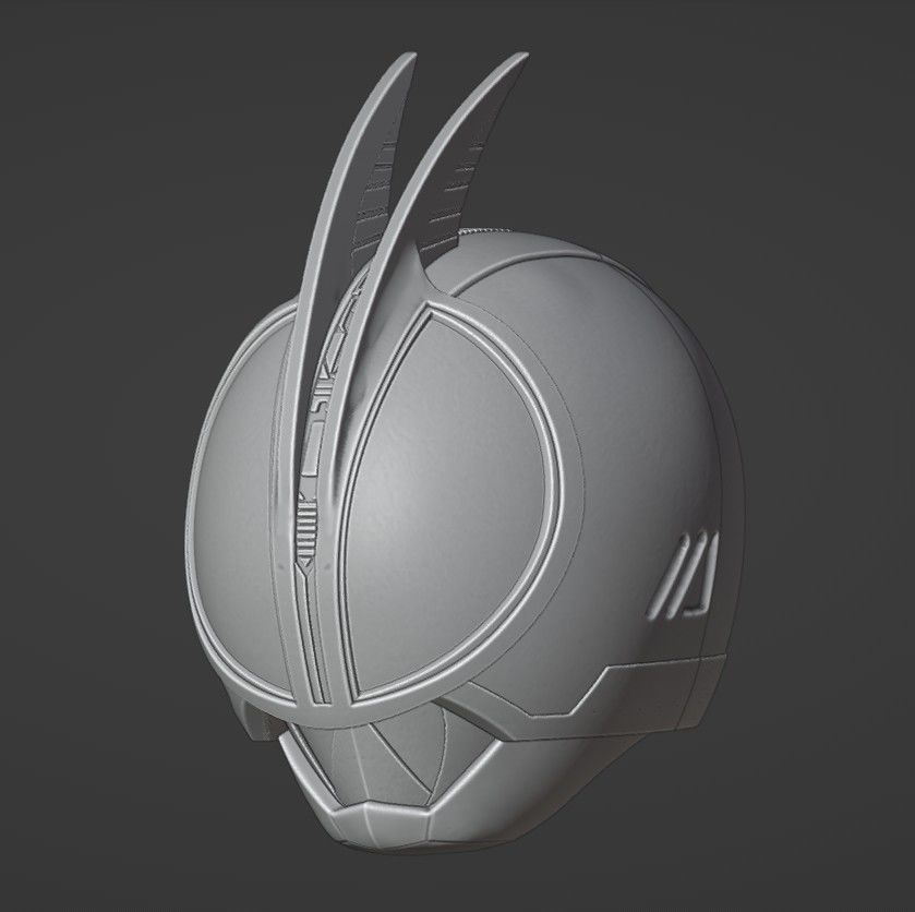 Kamen Rider Faiz Helmet 3D print model_2