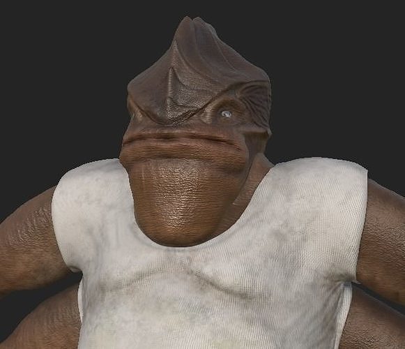 Dexter Jettster  Low-poly 3D model