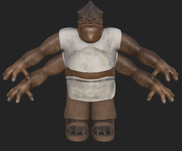 Dexter Jettster  Low-poly 3D model_2