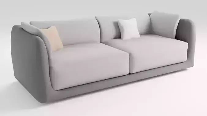Sofa in elegant style and dark colors