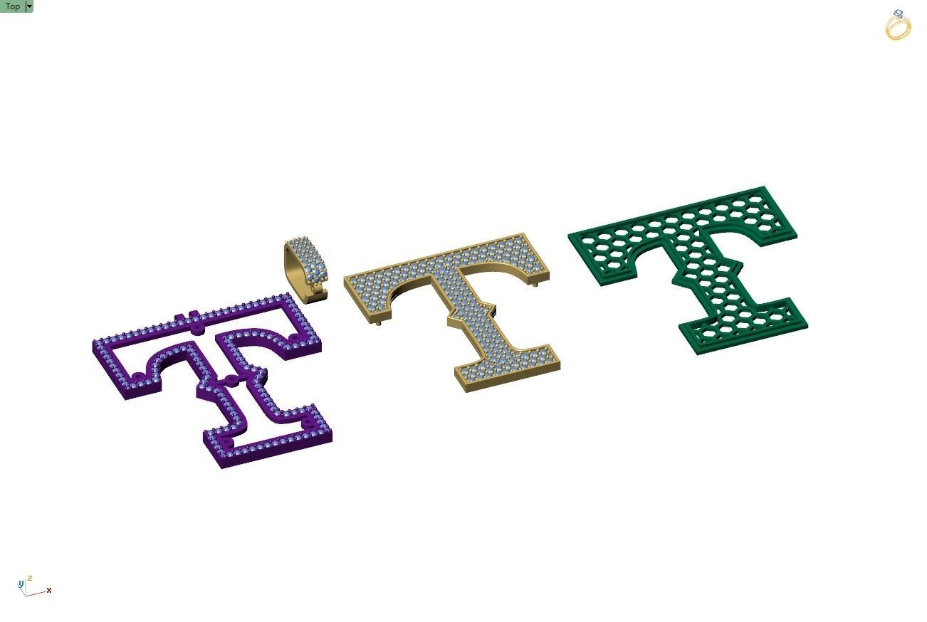 Custom- Texas Rangers Baseball Diamond Pendant Texas Pendant  3D print model_11