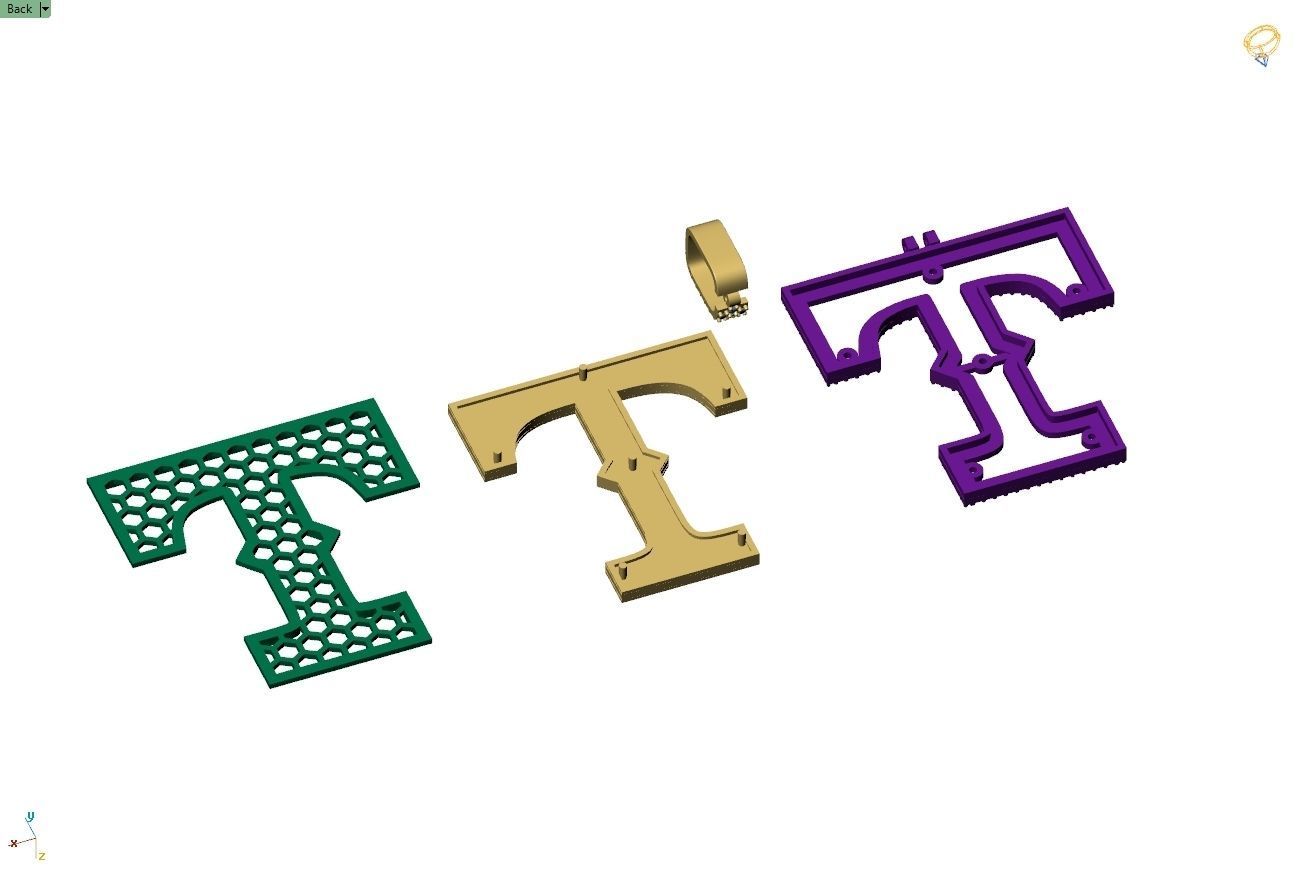 Custom- Texas Rangers Baseball Diamond Pendant Texas Pendant  3D print model_12