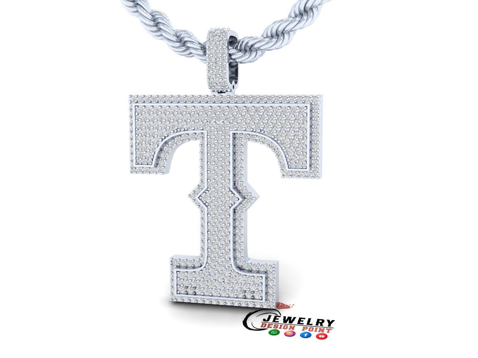 Custom- Texas Rangers Baseball Diamond Pendant Texas Pendant  3D print model_3