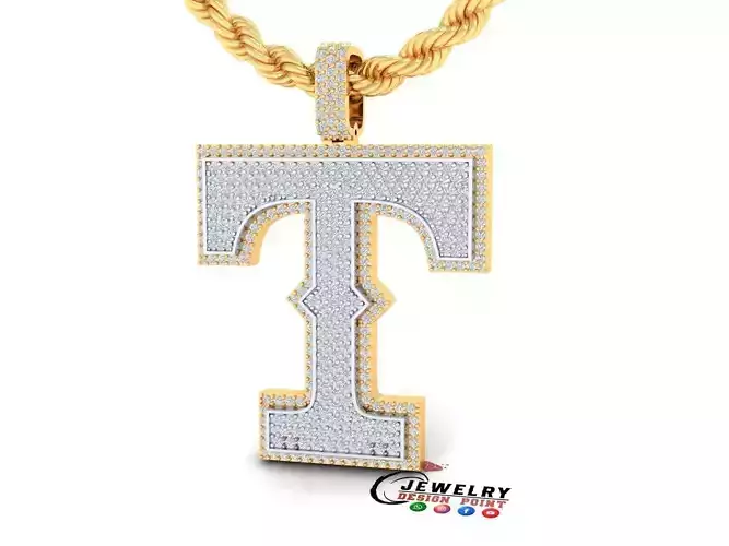 Custom- Texas Rangers Baseball Diamond Pendant Texas Pendant  3D print model