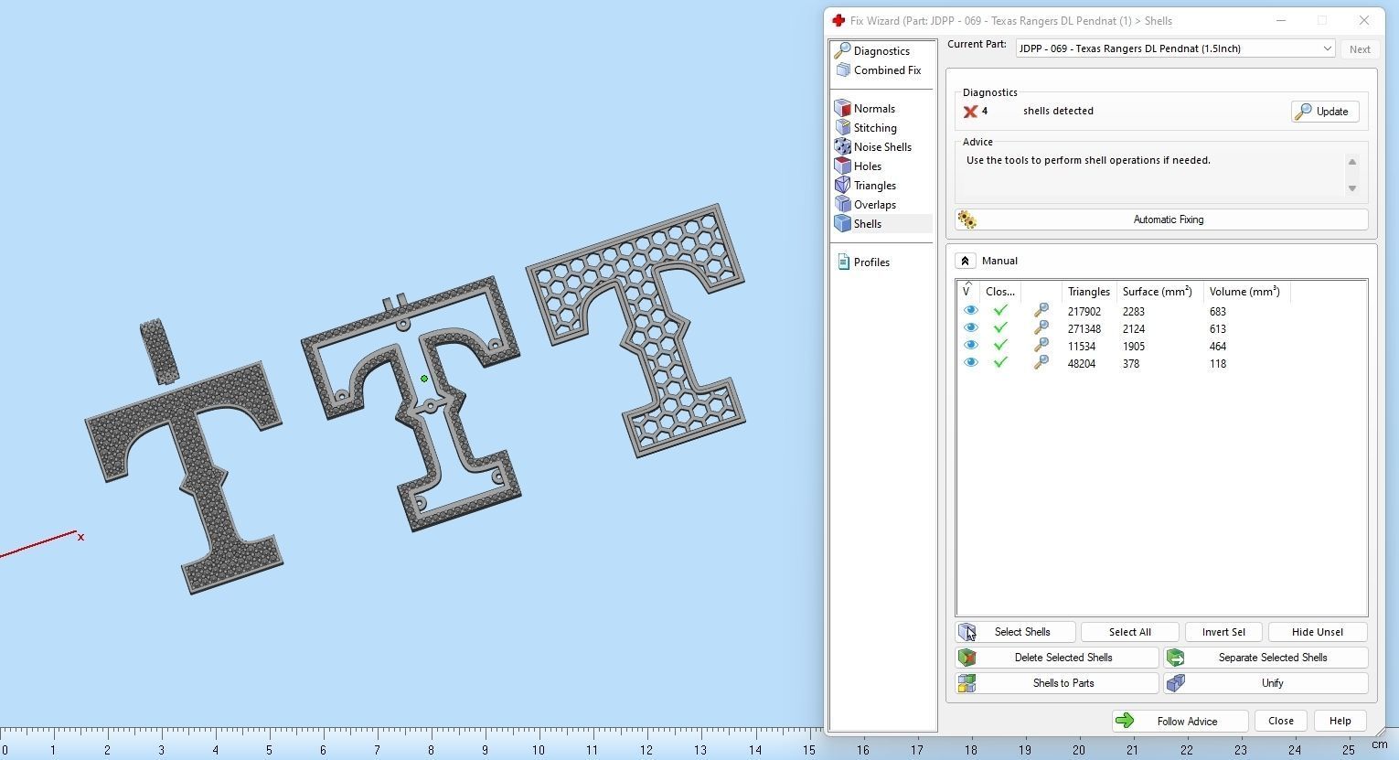 Custom- Texas Rangers Baseball Diamond Pendant Texas Pendant  3D print model_18
