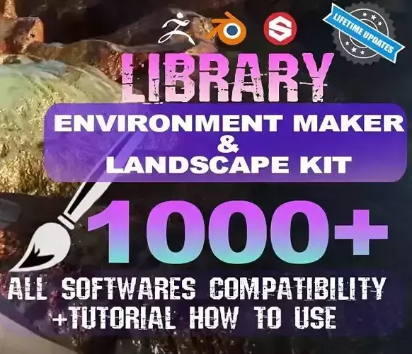 1000 Brushes and  Landscape Kit for UE plusTUTORIAL