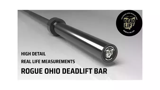 Powerlifting Barbell Deadlift Bar - Real Life Measurements