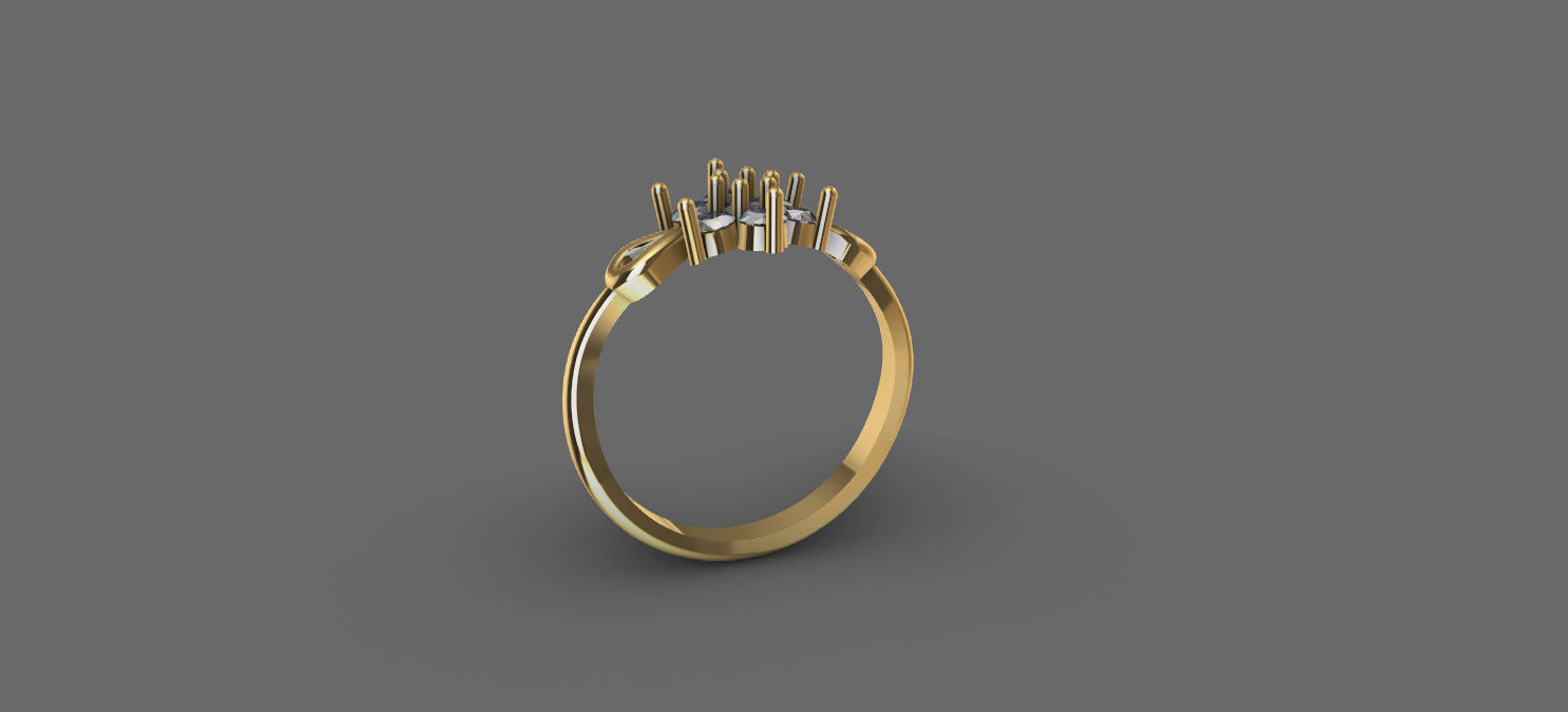 Engatment ring 3D model_1