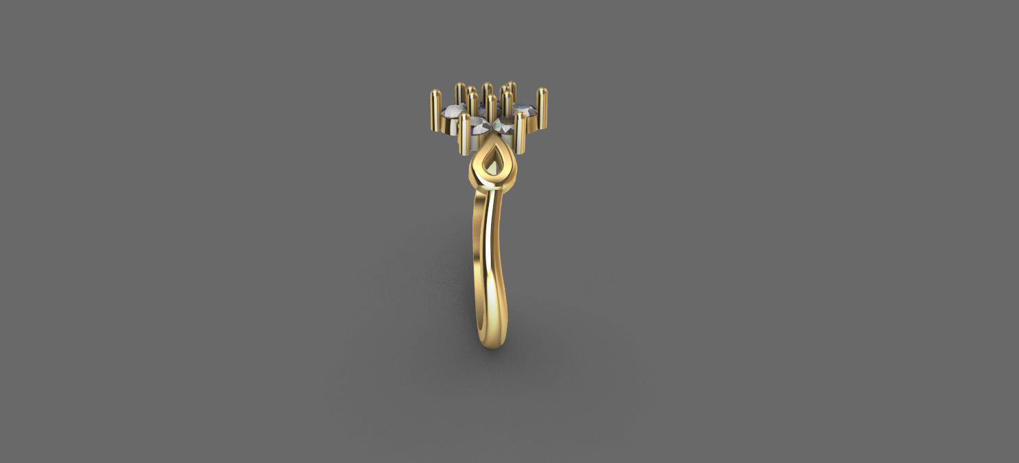 Engatment ring 3D model_2