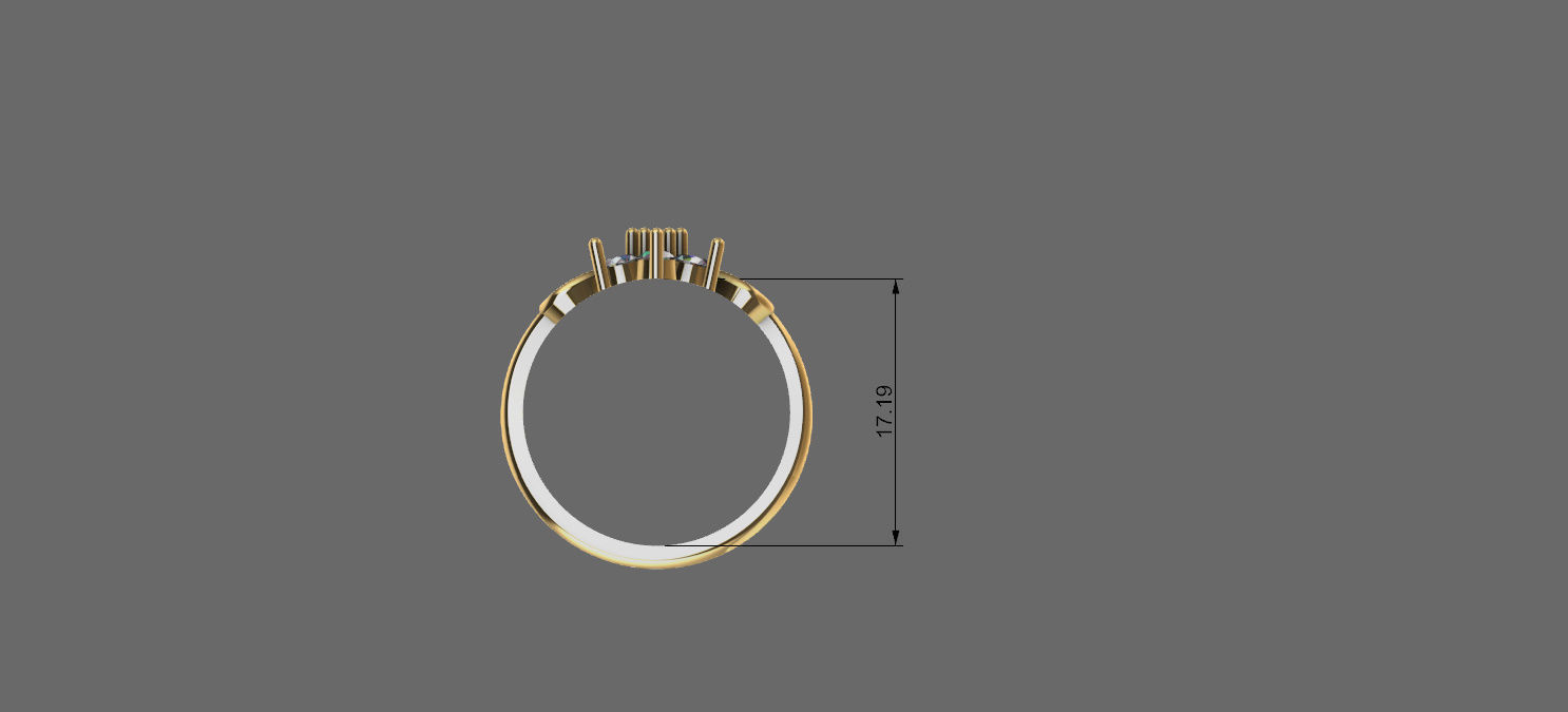 Engatment ring 3D model_6
