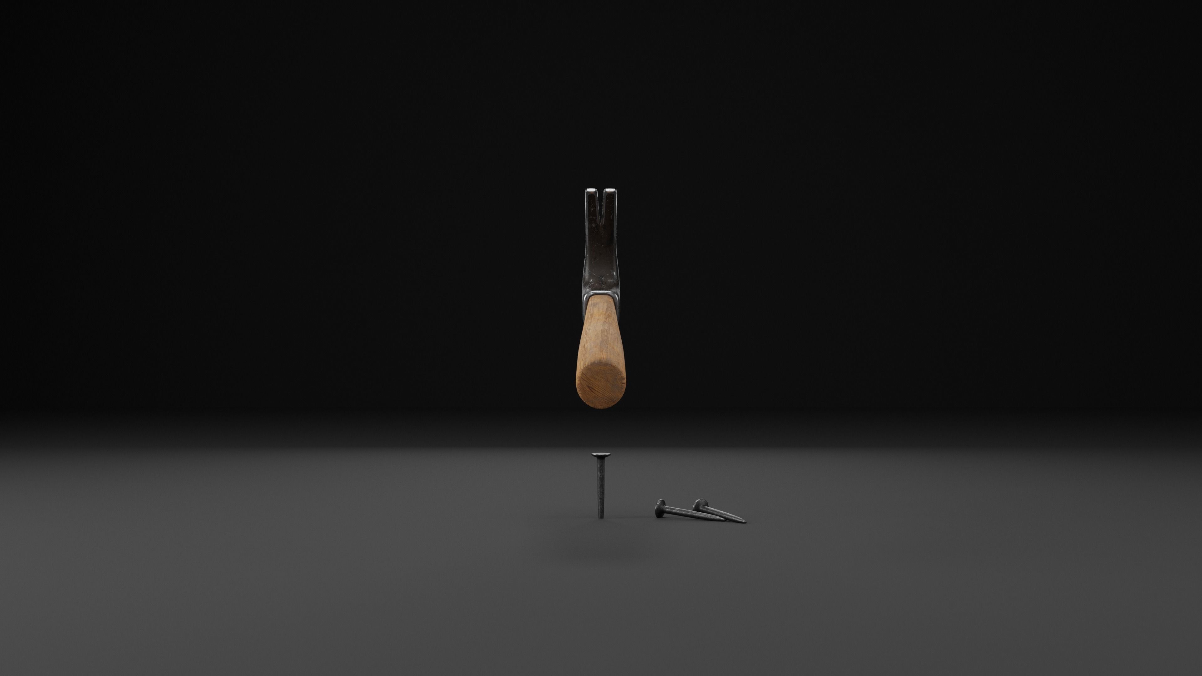 Hammer Animated 3D Model Low-poly 3D model_4