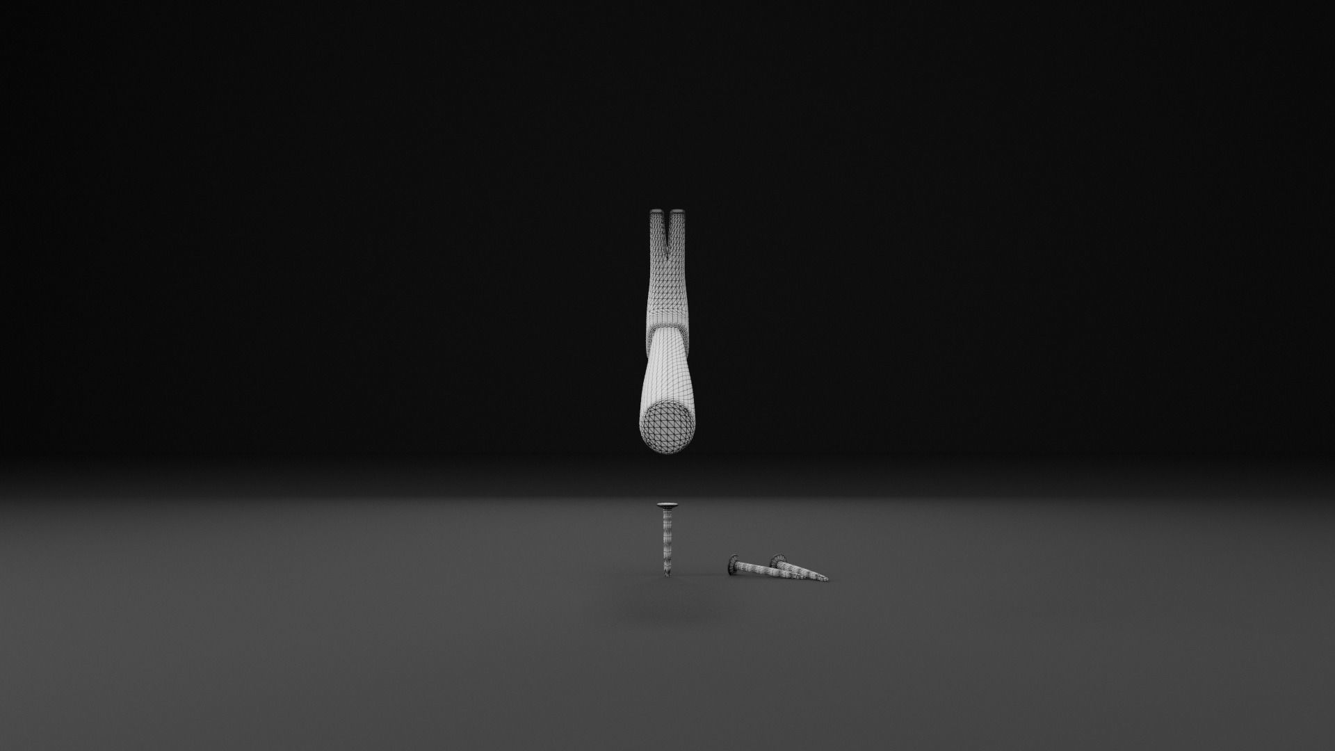 Hammer Animated 3D Model Low-poly 3D model_8