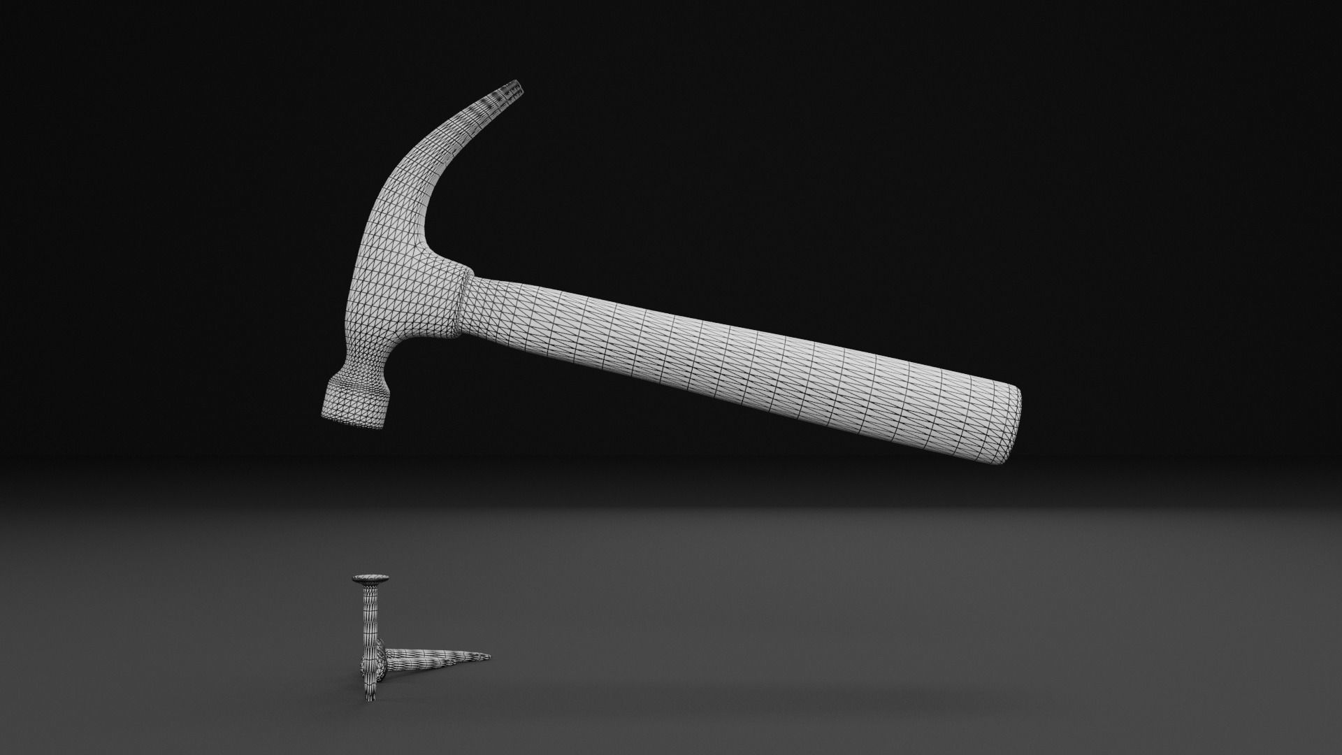 Hammer Animated 3D Model Low-poly 3D model_5