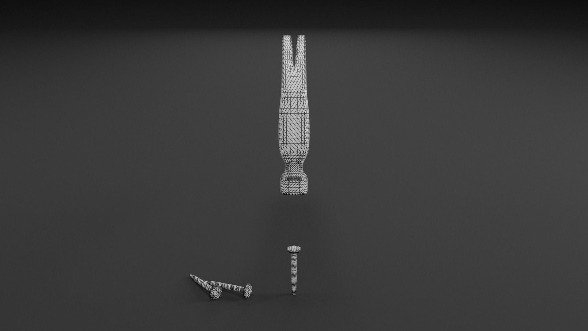 Hammer Animated 3D Model Low-poly 3D model_7