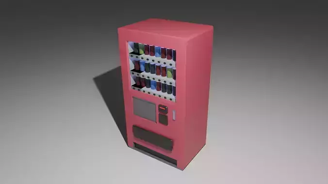 Low-poly vending machine